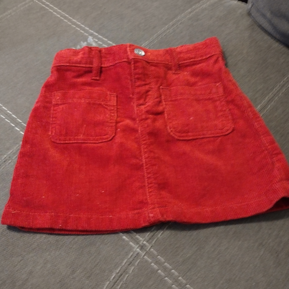 The Children's Place Red A-Line Corduroy Mini Skirt